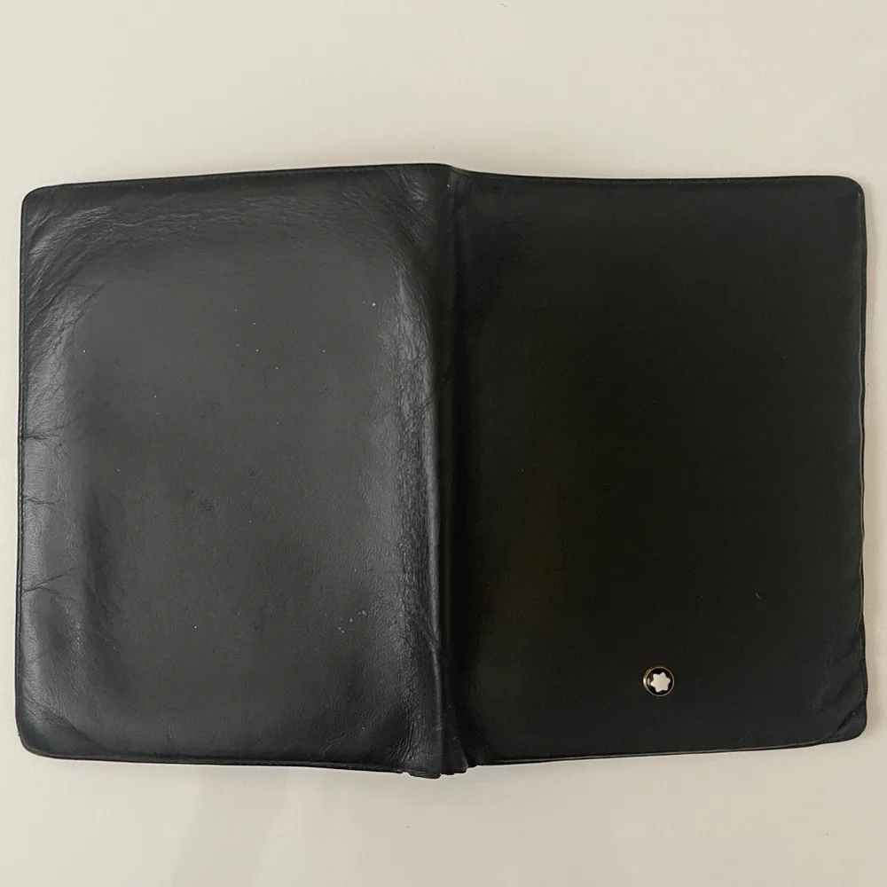 Mont Blanc Black Leather Wallet